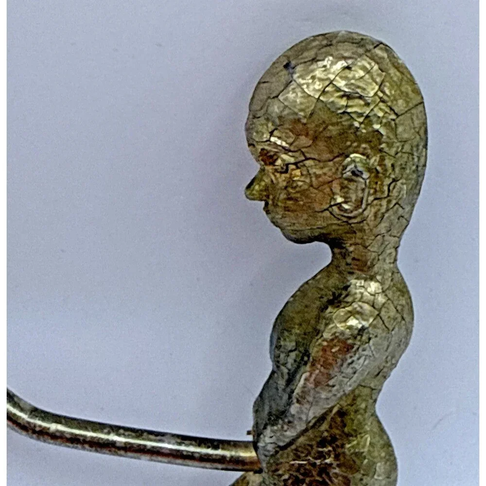 VINTAGE Phalic Alien Corkscrew Wine Bottl Opener Red Eye Metal 3